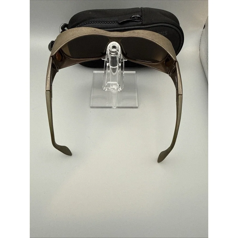 Cocoons Authentic Wrap Sunglasses Brown Frame  Lens Fit Over & Cacoons Case